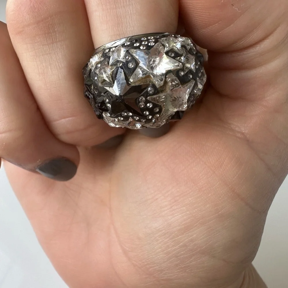 Swarovski Women's Metallic Crystal Star Dome Ring